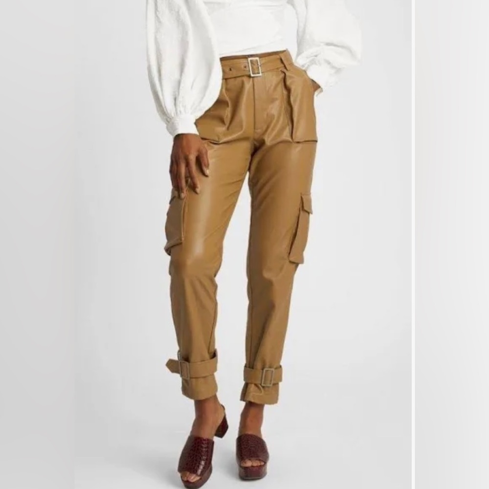 Choosy Leather High Waist Pant
